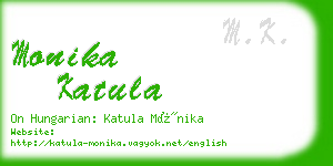 monika katula business card